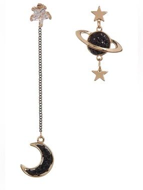 Eye Candy black Galaxy celestial earrings